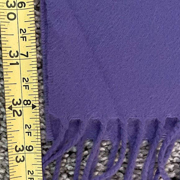 Lavender/Purple 100% Cashmere Scarf, Made in England - Picture 5 of 6